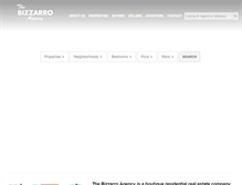 Tablet Screenshot of bizzarroagency.com